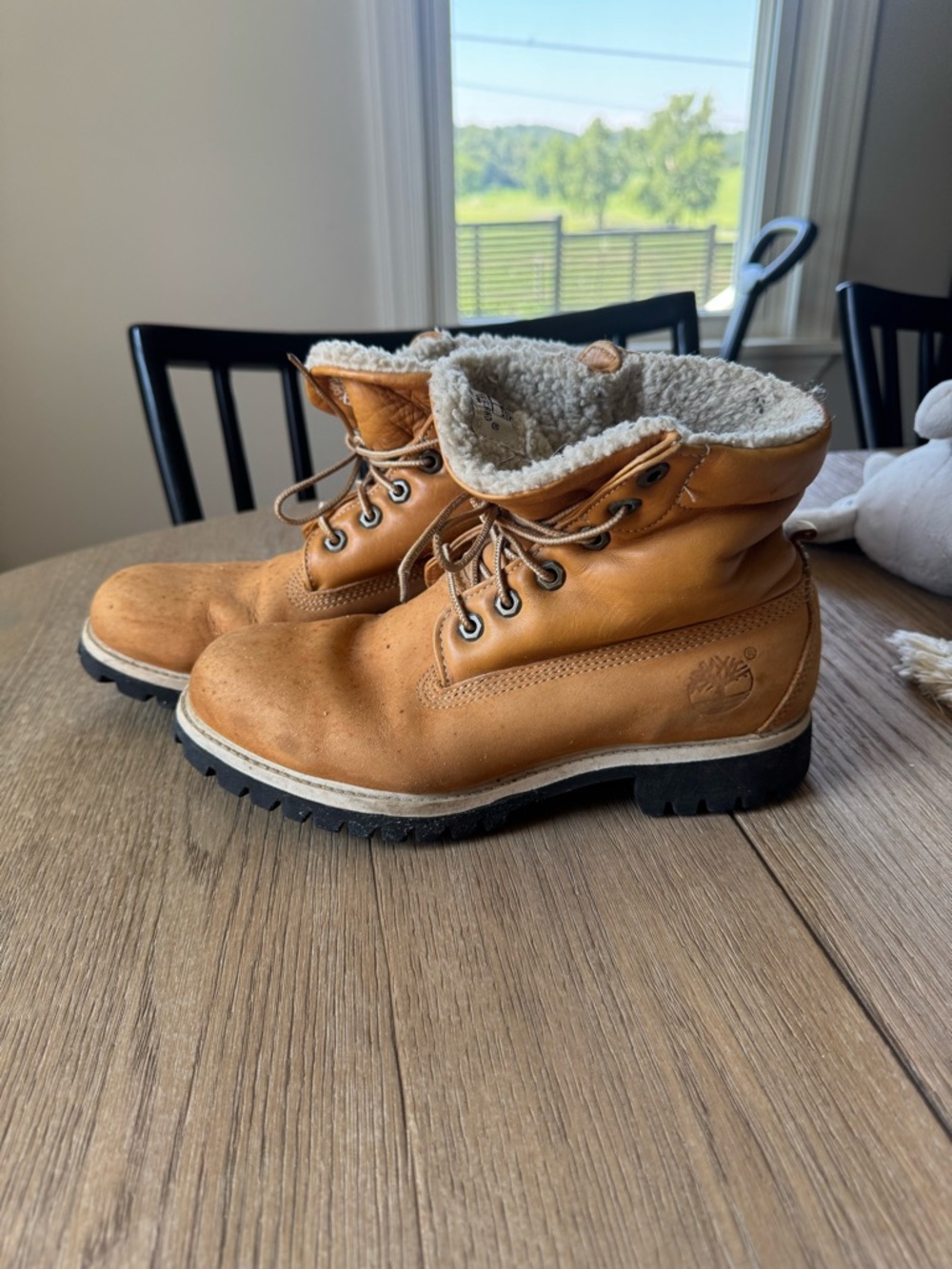 :Timberland Authentics Teddy Fleece Waterproof Fold-Down Boots - Women's 7